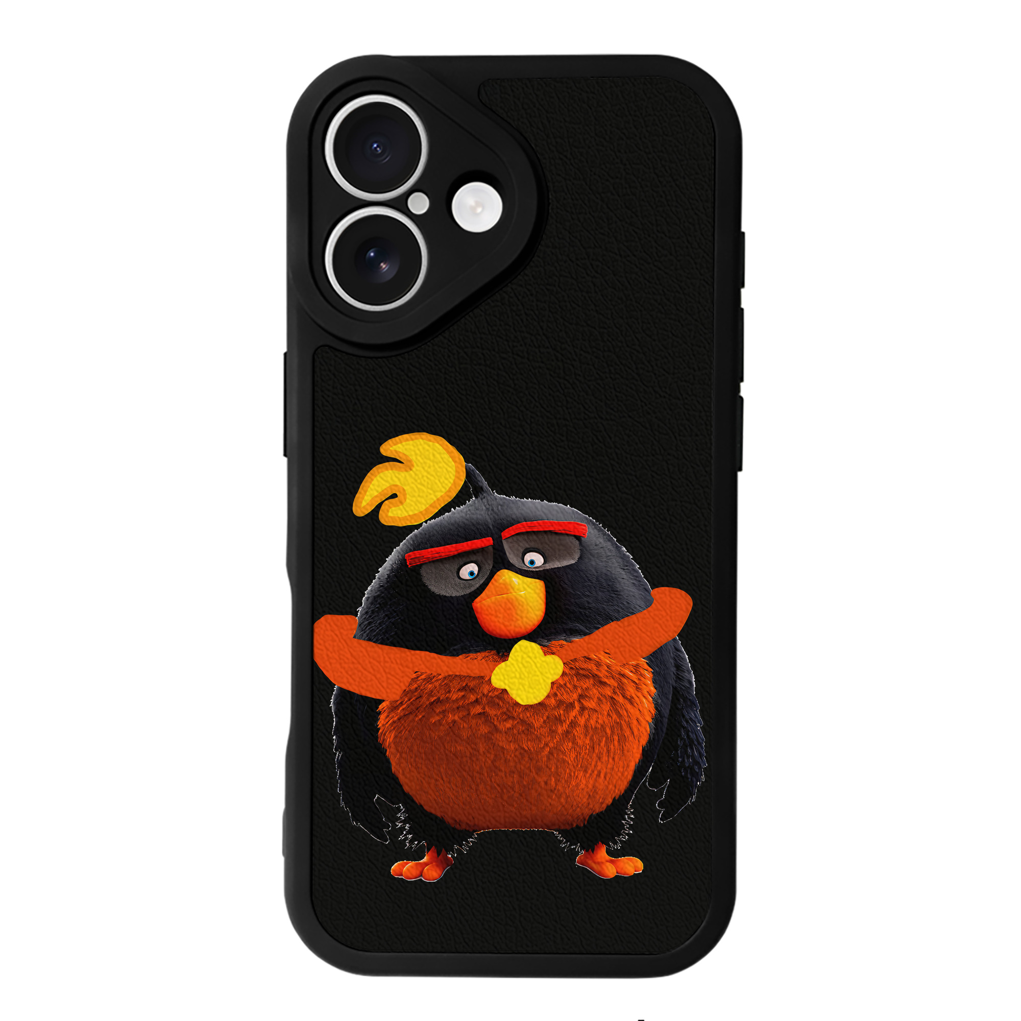 （画像用） Angry Birds アングリーバード 【iPhone 16シリーズ対応】シリコンスマホケース（レザー調） 材質：シリコン